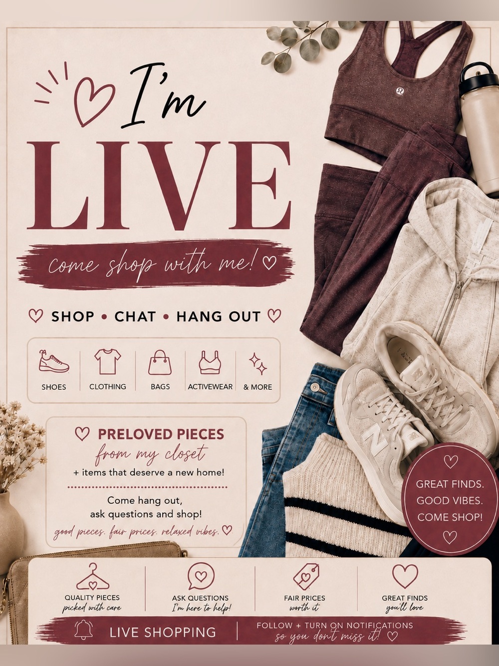 LIVE SHOPPING | SHOP MY CLOSET ♡